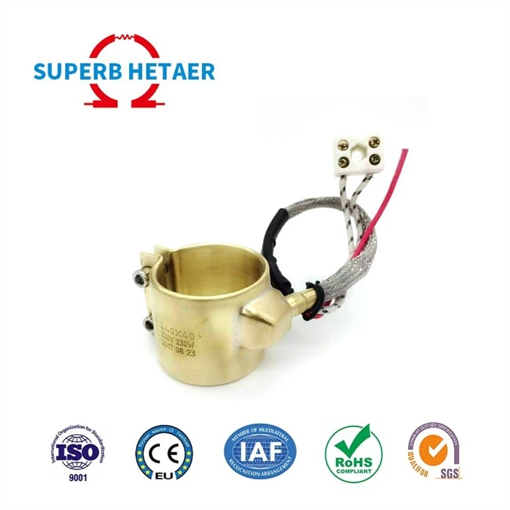 Brass Nozzle Band Heater For Injection Barrel Heating