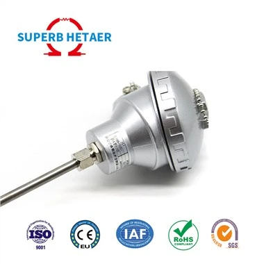 Akurasi Tinggi Probe Stainless Steel Industri Termokopel Tipe K Pt100 Sensor Pengukuran Suhu Sensor Suhu Pt1000