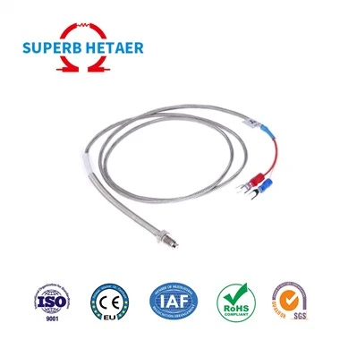 PTFE Termokopel Resistor Termal Berulir Non-standar yang Disesuaikan PT100 / PT1000